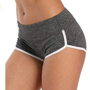 Strechy Wide Waistband Dolphin/Booty Shorts - M